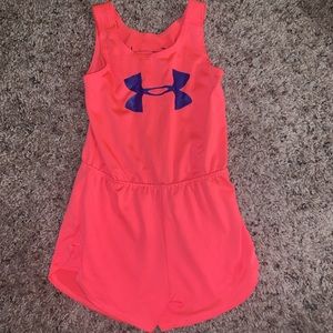 Under Armour coral colored  romper
